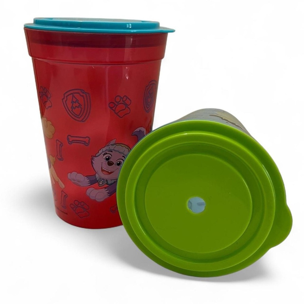 Zaks Designs Toddler Tumbler Bundle Lot of 2 Blue Patrol Toddler Cups With Lids - Picture 2 of 7